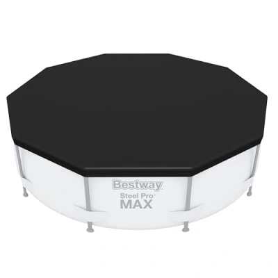 Abbildung von Bestway PVC Abdeckplane Ø 305 cm, schwarz, rund