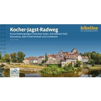 Abbildung von Kocher Jagst Radweg: Radwandern zwischen Aalen, Schwäbisch Hall, Bad Friedrichshall und Crailsheim. 1:50.000, 336 km, GPS Tracks Download, LiveUpdate (Bikeline Radtourenbücher)