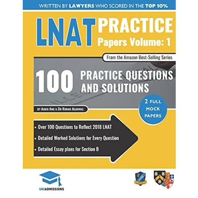 Abbildung von LNAT Practice Papers Volume One: 2 Full Mock Papers, 100 Questions in the style of LNAT, Detailed Worked Solutions, Law National Aptitude Test, UniAdmissions