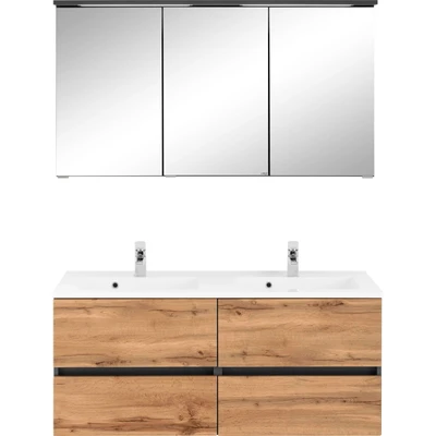 Abbildung von HELD MÖBEL Badmöbel Set &quot;Lucca&quot;, (2 St.), Doppelwaschtisch, Breite 120 cm
