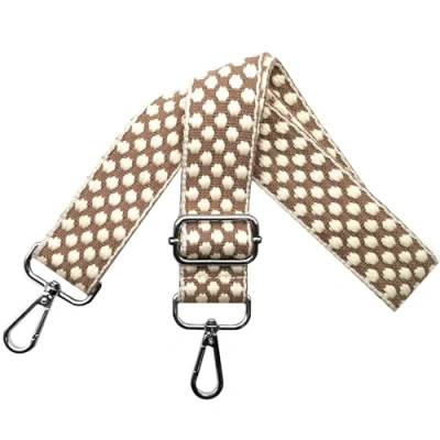 Abbildung von Taschengurt Verstellbarer Schultergurt für Taschen, Taschengurte zum Wechseln, Damen Tragegurt Breit 3.8cm mit Silber Karabiner, Schulterriemen, Tasche Schultertasche Braun Basis, O8