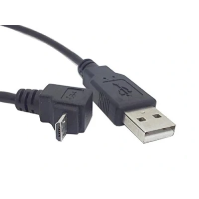 Abbildung von System S kurzes Micro USB Kabel mit Winkelstecker 90 Grad Gewinkelt 20 cm