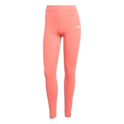 Abbildung von adidas Damen ESSENTIALS LINEAR COTTON LEGGINGS, semi turbo/white, L