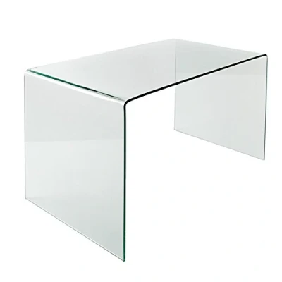 Abbildung von riess ambiente Schreibtisch FANTOME 120cm transparent, Arbeitszimmer · Glas Modern Design Home Office
