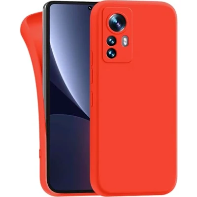 Abbildung von MyGadget Hülle für Xiaomi 12 12x robuste Silikon Schutzhülle TPU Case Slim Silikonhülle Back Cover Kratzfest Handyhülle Matt Orange
