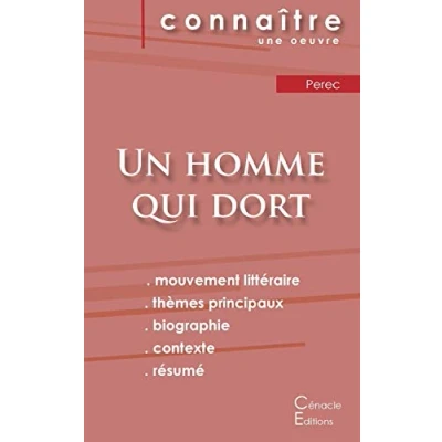 Abbildung von Fiche de lecture Un homme qui dort Georges Perec (analyse littéraire référence et résumé complet)