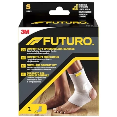 Abbildung von FUTURO FUT76581 Comfort Sprunggelenk Bandage, beidseitig tragbar, Größe S, 25,4 31,8 cm