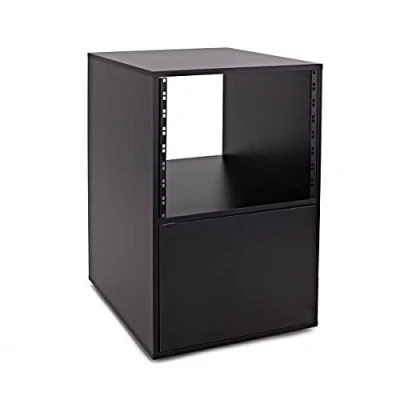 Abbildung von 8U Studio Rack Cabinet von Gear4music schwarz H 76cm B 52cm T 47cm