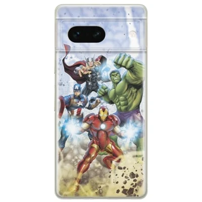 Abbildung von ERT GROUP Handyhülle für Google Pixel 7 Original und offiziell Lizenziertes Marvel Muster Avengers 003 optimal an die Form des Handy angepasst, hülle aus TPU