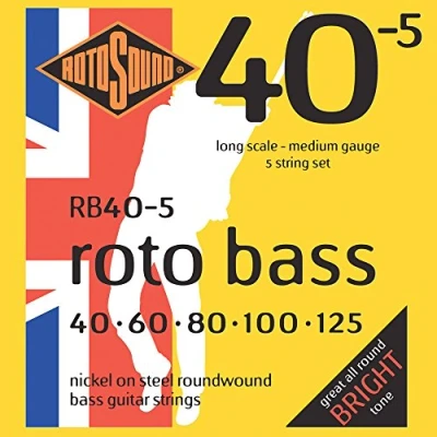 Abbildung von Rotosound Nickelsaiten für Bässe Runddraht Medium 40 60 80 100 125