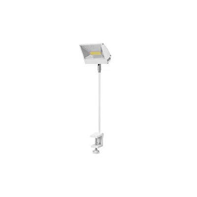Abbildung von EUROLITE LED KKL 30 Fluter 4100K weiß W an Auslegerarm mit Schraubklemme zur Befestigung