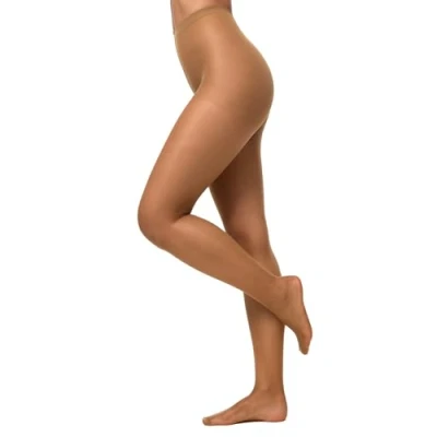 Abbildung von Nur Die Damen Seidenfein 15 Den Feinstrumpfhose Transparent Seidig Glänzende Optik Komfortbund Strumpfhosen, Bronze, 38/40 EU