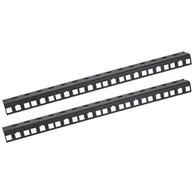 Abbildung von HMF 66808 02 Rackschiene für Serverschrank 2 Stück 10 Zoll 8 HE Schwarz