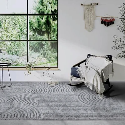 Abbildung von ELLE DECORATION Hochflor Teppich &quot;Chappe&quot;, rechteckig, Hochflor, Shaggy, flauschig, weich, Langflor, modern, Hoch Tief Effekt