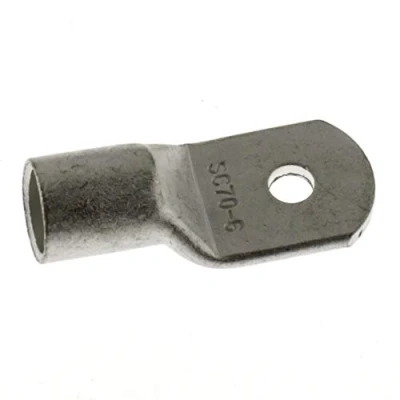Abbildung von SeKi 1x Rohrkabelschuh 70mm² Loch Ø M6 Unisoliert Kabelschuh aus Kupfer verzinnt Kabel Verbinder für Batteriekabel, Verteilerkästen, Kfz