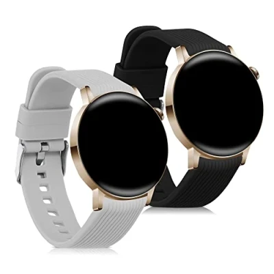 Abbildung von kwmobile Uhrenarmband 2x Sportarmband für Huawei Watch GT 3 Pro (43mm) / (42mm), Armband TPU Silikon Set Fitnesstracker