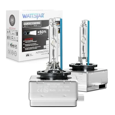 Abbildung von wattstar Xenon Scheinwerfer, D1S, 35 W, 8000 K, HID Lampen, Brenner, Lampenwechsel, 2er Pack. ……
