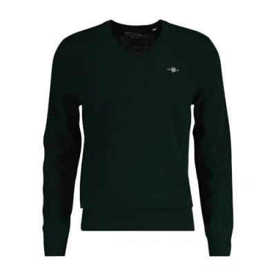 Abbildung von Gant V Ausschnitt Pullover EXTRAFINE LAMBSWOOL NECK mit Logostickerei