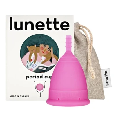 Abbildung von Lunette Menstruationstasse Pink Model 2 für normale oder starke Blutung