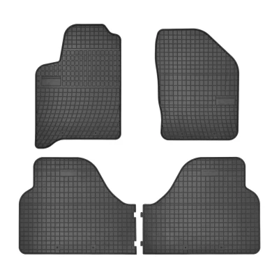 Abbildung von FROGUM 546641 Fußmattensatz Gummi vorne und hinten 4 schwarz Maßgefertigt RENAULT: Scénic 1, Megane Scenic