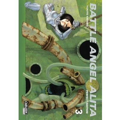 Abbildung von Battle Angel Alita Perfect Edition 3: Neuausgabe der verfilmten Science Fiction Manga Serie über einen weiblichen Cyborg mit Farbseiten und Zusatzmaterial