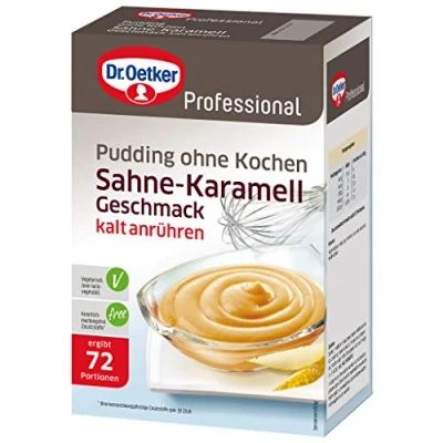 Abbildung von Dr. Oetker Professional, Pudding mit Sahne Karamell Geschmack, Ohne Kochen, Puddingpulver in 1 kg Packung, 39 251509