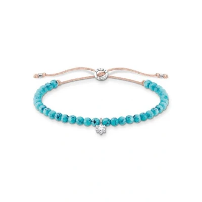 Abbildung von THOMAS SABO Armband Perlen mit Stein, A1987 401 11 L20V, 9 905 17 Jaspis oder Onyx Zirkonia (synth)