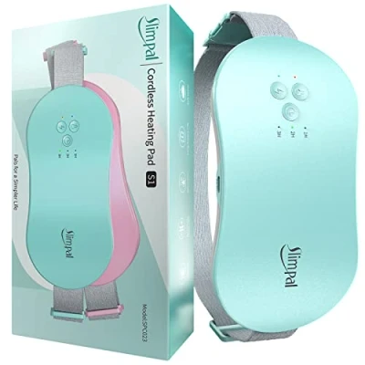 Abbildung von Slimpal Wärmegürtel Periode, Kabellos Perioden Elektrisches Heizkissen USB Tragbares mit Menstruations für die Zeit, Geschenke Frauen und Mädchen, Aqua