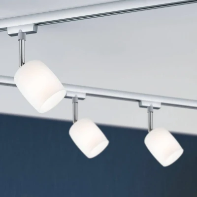 Abbildung von Paulmann URail Spot Blossom chrom matt, Glas satin