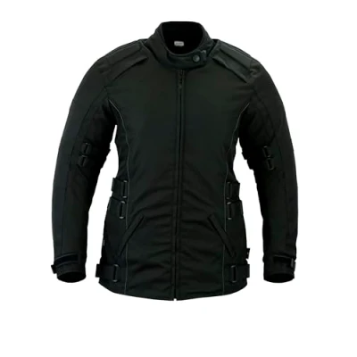 Abbildung von Texpeed Motorradjacke damen Mit protektoren Motorrad Motorroller Biker Wasserdicht Jacke Rüstung (EN 1621 1) Schwarz XXL
