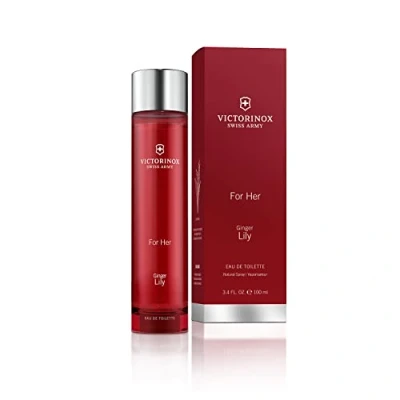 Abbildung von VICTORINOX Swiss Army For Her Ginger Lily, Eau de Toilette Damen, Parfüm mit Ingwer und Maiglöckchen, Frisch belebend, Vegan, 100 ml, V0001298