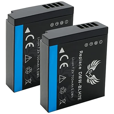 Abbildung von 2X SK Akku Ersatz für Panasonic DMW BLH7 / BLH7E BLHPP 700mAh Lumix DC GX800 GX850 // DMC GF7 GF8 GM1 GM5 LX15