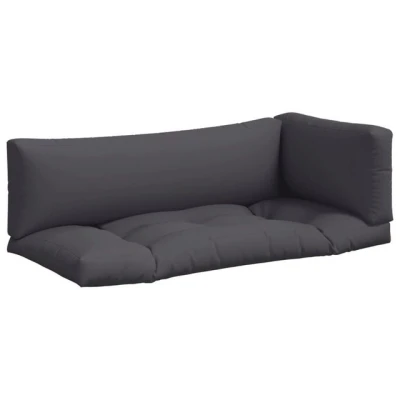 Abbildung von vidaXL Sitzauflage Palettenkissen 3 tlg. Anthrazit Stoff, (3 St)