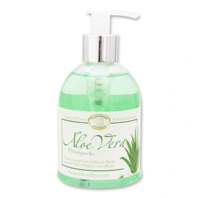 Abbildung von Gerlinde Hofer _ Florex GmbH Flüssigseife 9401ALO Aloe Vera, mit Spender Bio Schafmilch 250 ml
