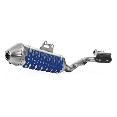 Abbildung von POLISPORT 8484100003 ARMADILLO EXTREME 30 cm Universal Schalldämpferschutz aus Edelstahl und leichtem Elastomer, beständig gegen hohe Temperaturen Stöße in Farbe blau