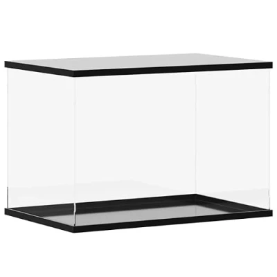 Abbildung von vidaXL Vitrine, Schaukasten Staubschutz, Sammlervitrine für Sammlerstücke Spielzeug Figuren, Ausstellungsbox Acrylbox, Transparent Acryl