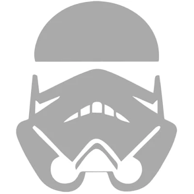 Abbildung von Decus Star Wars Stormtrooper L 0150 (Silber) // Sticker OEM JDM Style Aufkleber