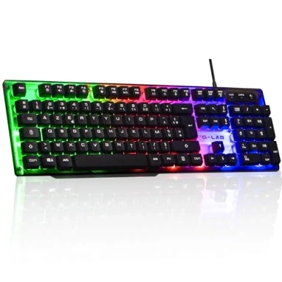 Abbildung von THE G LAB Rainbow Illuminated Gaming Key KEYZ NEON/FR, no Color, One Size