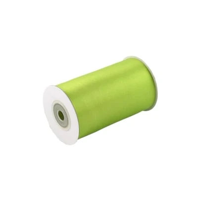 Abbildung von Satinband 100mm x 10m Rolle FARBAUSWAHL in 3/6/12/18/25/38/50/75/100mm farbecht &amp; waschbar Schleifenband für Ostern Geschenkband zum Verpacken Dekorieren Basteln Maigrün 550