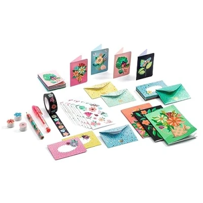 Abbildung von DJECO Notizbuch Mini Korrespondenzbox Schreibwarenset Aufbewahrungsbox