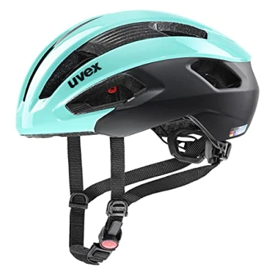 Abbildung von uvex rise cc sicherer Performance Helm für Damen und Herren individuelle Größenanpassung optimierte Belüftung aqua black 52 56 cm
