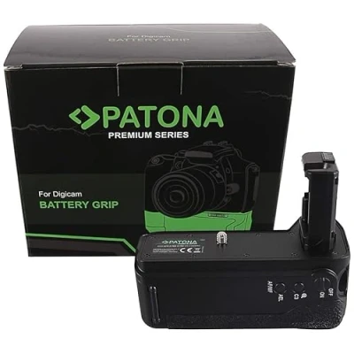 Abbildung von PATONA 1487 Batteriegriff Ersatz für Sony VG C2EM Hochformatgriff mit IR Fernauslöser (Batteriefach 2X Akku NP FW50) Alpha 7II 7RII 7SII