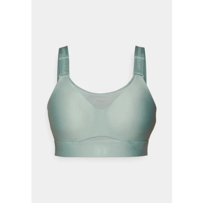 Abbildung von Under Armour HIGH BRA Sportbh mit starker Stützkraft, Damen, Größe: XSxA C, Silica green