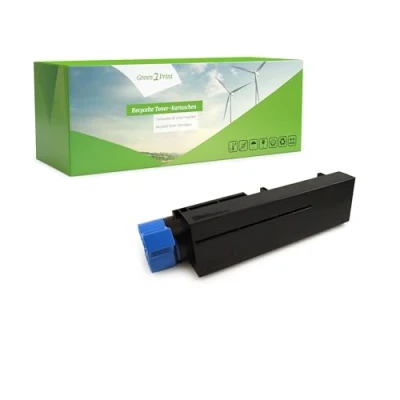 Abbildung von Green2Print Toner schwarz 12000 Seiten ersetzt Oki 44917602 passend für B431DN+, B431DN, MB491DN