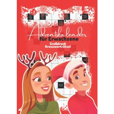 Abbildung von Großdruck Kreuzworträtsel Adventskalender für Erwachsene: Das Rätselbuch mit großer Schrift clevere Senioren