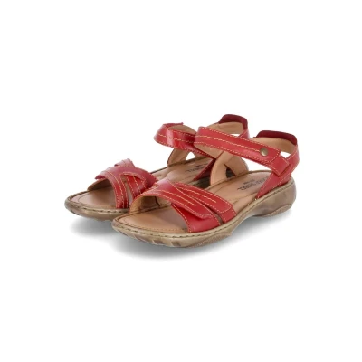 Abbildung von Josef Seibel Debra Riemensandalette, Damen, Größe: 36, Rot Schuhe
