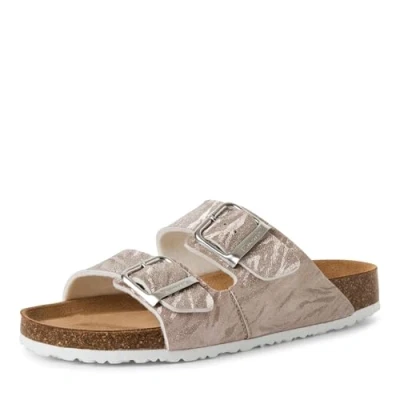 Abbildung von Tamaris Pantolette flach, Damen, Größe: 37, Rose gold str Schuhe