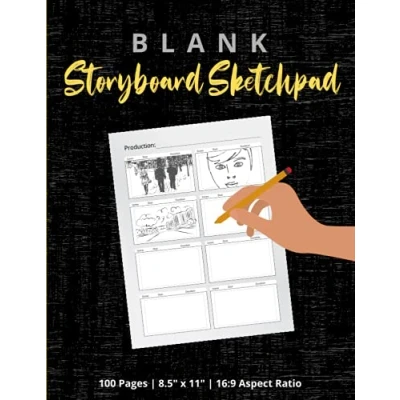 Abbildung von Storyboard Sketchpad: A Blank Notebook / Storyboarding Sketchbook for Pros, Film Students, Directors and Cinematographers