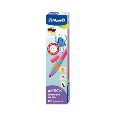Abbildung von Pelikan 820431 griffix Tintenschreiber für Linkshänder, LovelyPink, 1 Stück in Faltschachtel