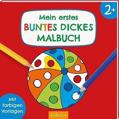 Abbildung von Mein Erstes buntes dickes Malbuch ab 2: mit farbigen Vorlagen Ausmalen einfachen Motiven